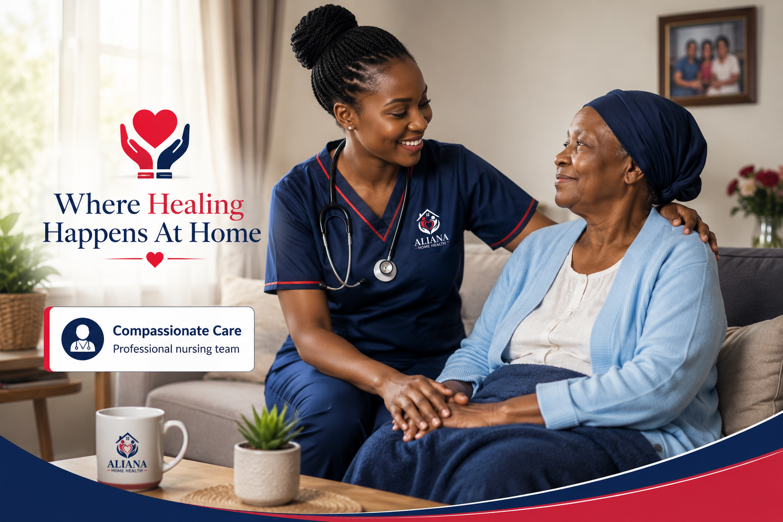 Aliana Home Health nurse providing compassionate care at home